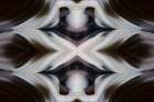 Laguna agate kaleidoscope repeating mirror-effect pattern. Art Print